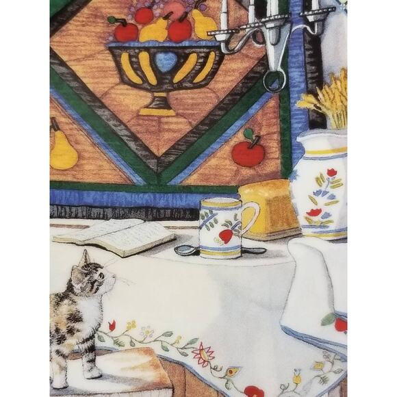Cats Kittens Plate Table Trouble Hannah Hollister 8 1/4" Wall Decor 1991 - Picture 8 of 10